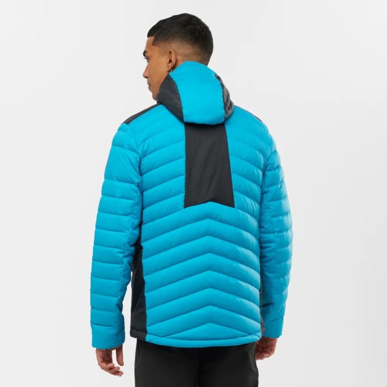 Turquoise Salomon Essential Xwarm Down Men's Insulated Jackets | PH 54701J